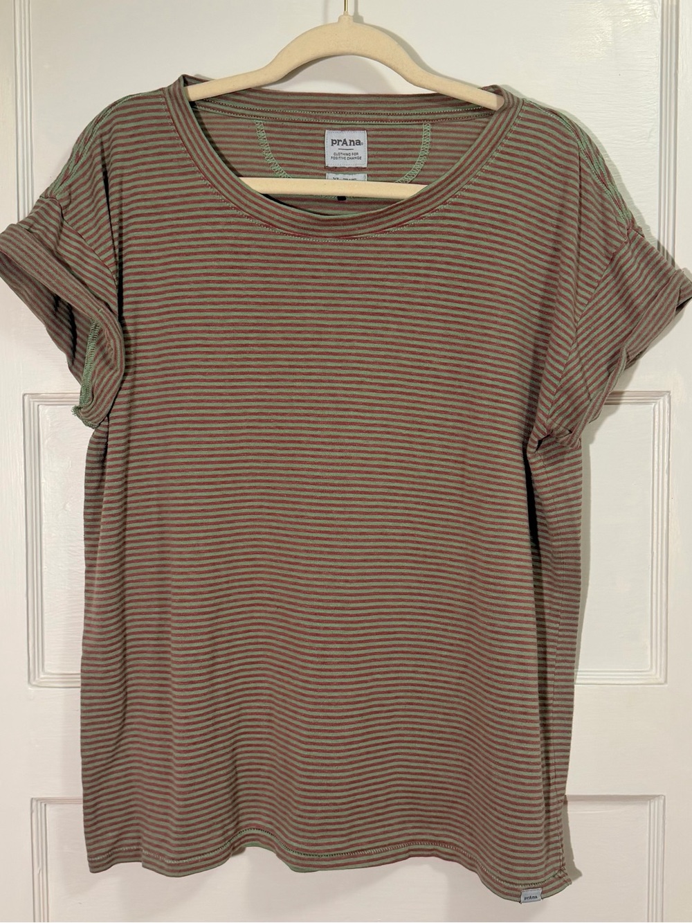 prAna Cozy Up T-Shirt Cuffed Short Sleeve Hemp Blend